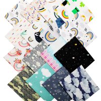 5PCS quilting fabric fat quarter bundles high quality digital printing fabric bundle mixed series