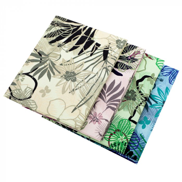 Quilting fabric fat quarter bundles high quality digital printing fabric bundle leafs series