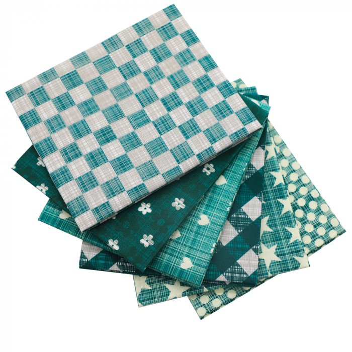 Quilting fabric fat quarter bundles high quality digital printing fabric bundle green series
