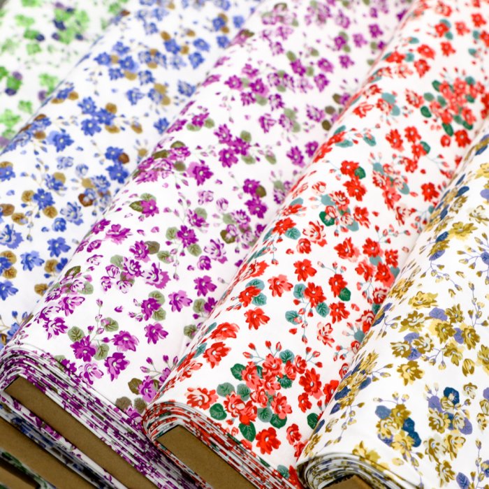 44" quilting flower cotton fabric by the yard wholesale price digital printing liberty series