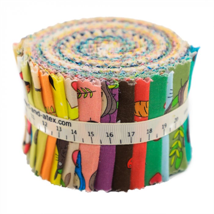 Quilting-Cotton-Jelly-Roll-Fabric-Cartoon-Printed-Craft-Fabric-For-DIY-Sewing 