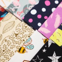 Printed Textile Leaves Pattern Cotton Twill Fabric Cotton Dress Cloth DIY Sewing Quilting Fat Quarters