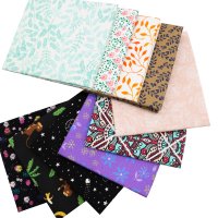 5PCS quilting fabric fat quarter bundles high quality digital printing fabric bundle floral series