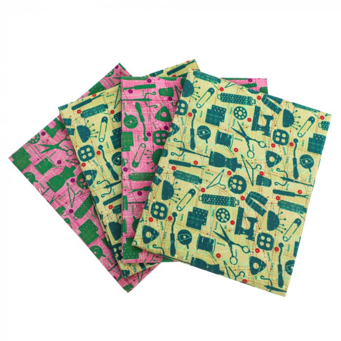 5PCS Quilting fabric fat quarter bundles high quality digital printing fabric bundle quilter series