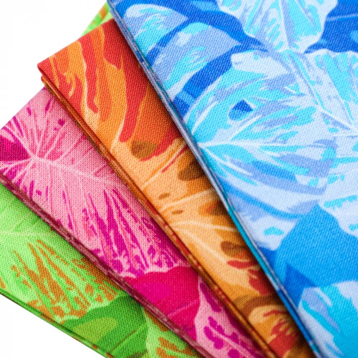 5PCS Quilting fabric fat quarter bundles high quality digital printing fabric bundle light leaves series