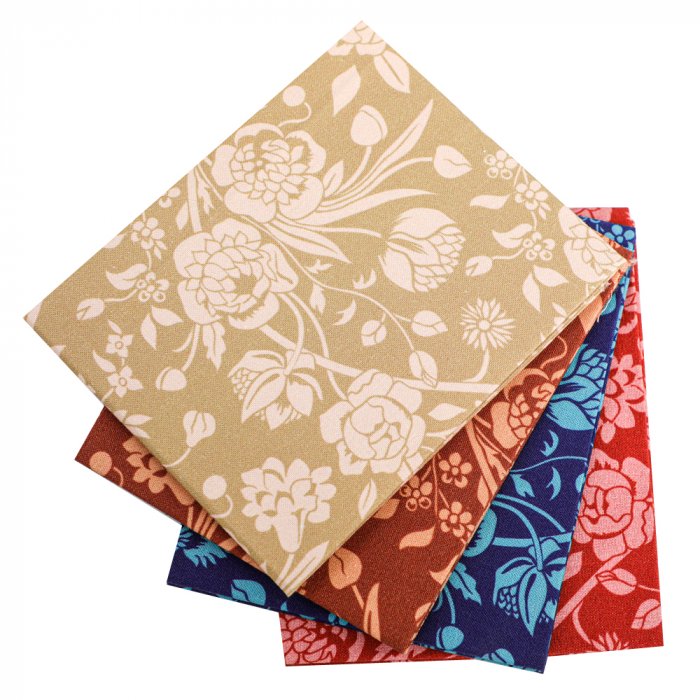 5PCS Quilting fabric fat quarter bundles high quality digital printing fabric bundle floral series