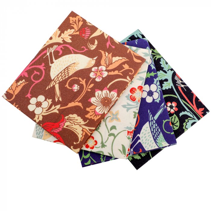 5PCS Quilting fabric fat quarter bundles high quality digital printing fabric bundle flower and birds series