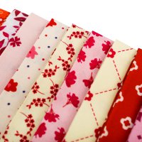5PCS Quilting fabric fat quarter bundles high quality digital printing fabric bundle leaves and floral series