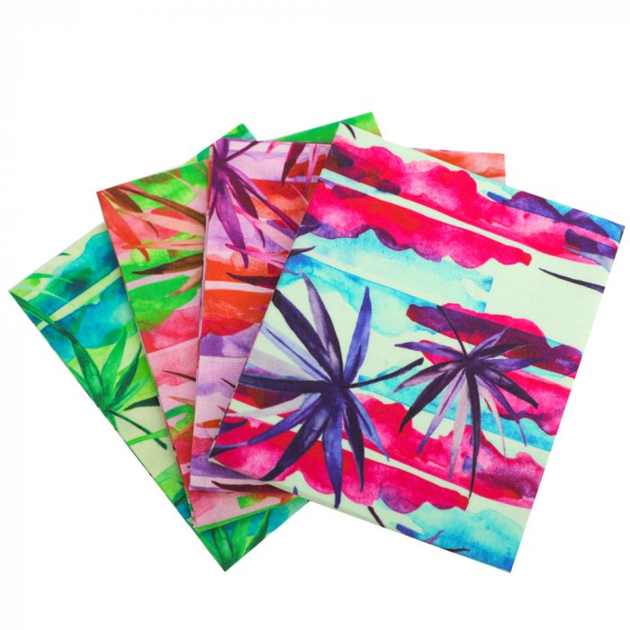 Quilting fabric fat quarter bundles high quality digital printing fabric bundle hawaii series