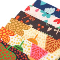 5PCS Quilting fabric fat quarter bundles high quality digital printing fabric bundle flower series