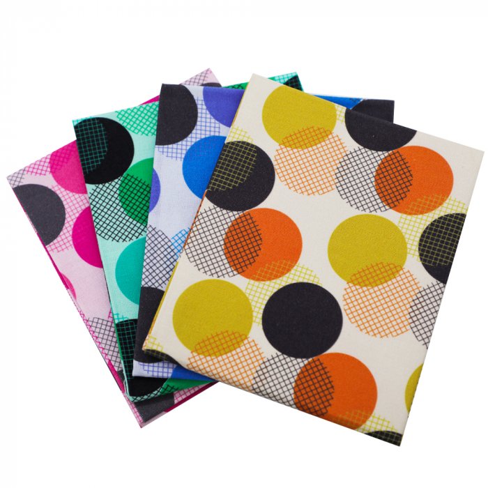 Quilting fabric fat quarter bundles high quality digital printing fabric bundle big dots series
