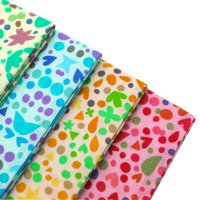 5PCS Quilting fabric fat quarter bundles high quality digital printing fabric bundle red and green series