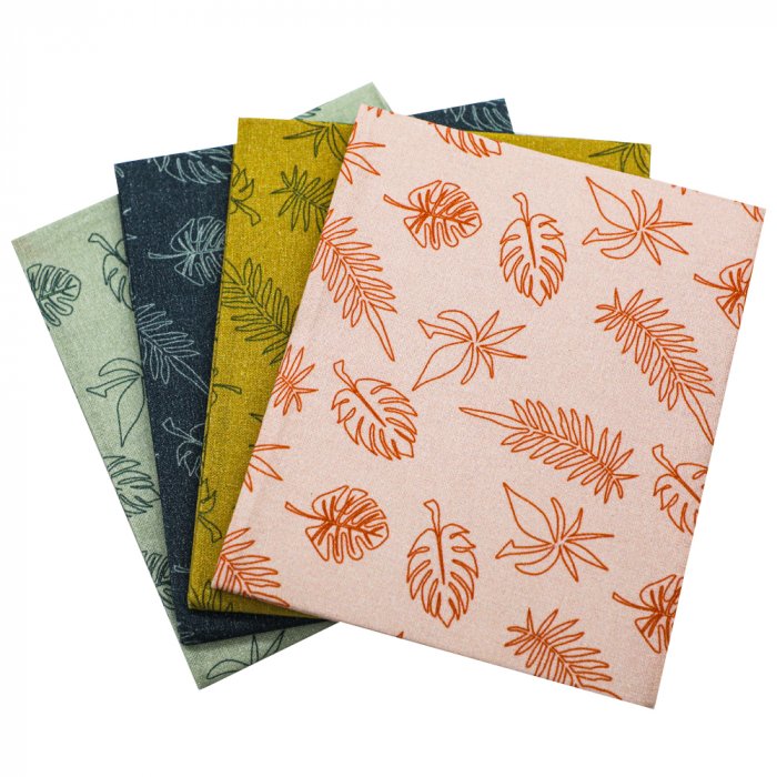 5PCS quilting fabric fat quarter bundles high quality digital printing fabric bundle leaves series