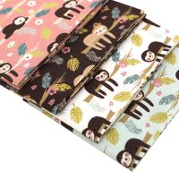 5PCS quilting fabric fat quarter bundles high quality digital printing fabric bundle cute deer series
