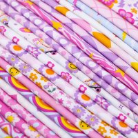 10'' x 10'' 145GSM 42 Pieces Layer Cake Strips And Dots Basic Style Printed Cotton Fabrics For Quilting