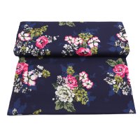 44" Floral fabric bolts wholesale price top quality digital printing cotton fabric classic floral series