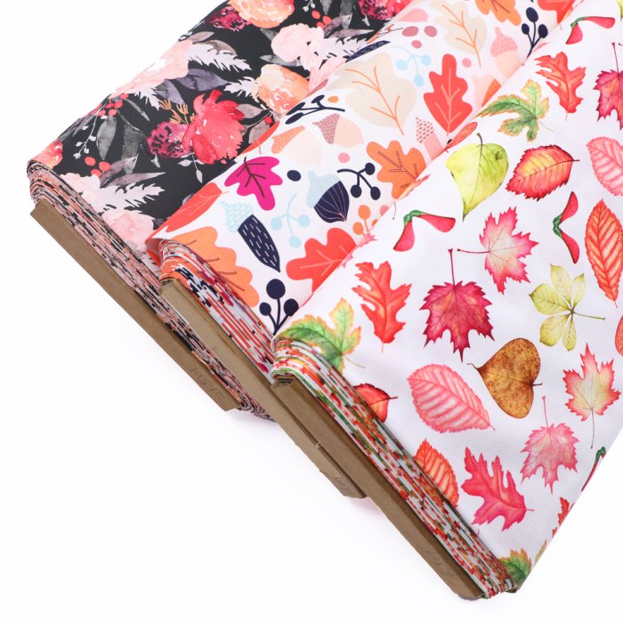 44" Leaf Series Cotton Fabric For Quilting Autumn Material 44'' Colorful Leaves Fabric For Quilting Buy Cotton Fabric Wholesale